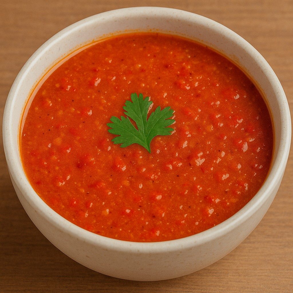 TOMATO LENTIL SOUP.