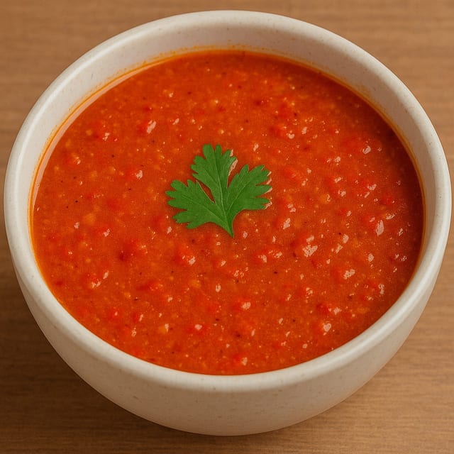 TOMATO LENTIL SOUP.